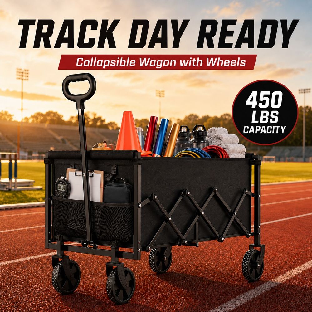 Sports Equipment Wagon - Carrello Trasportatore per Attrezzature da Campo,