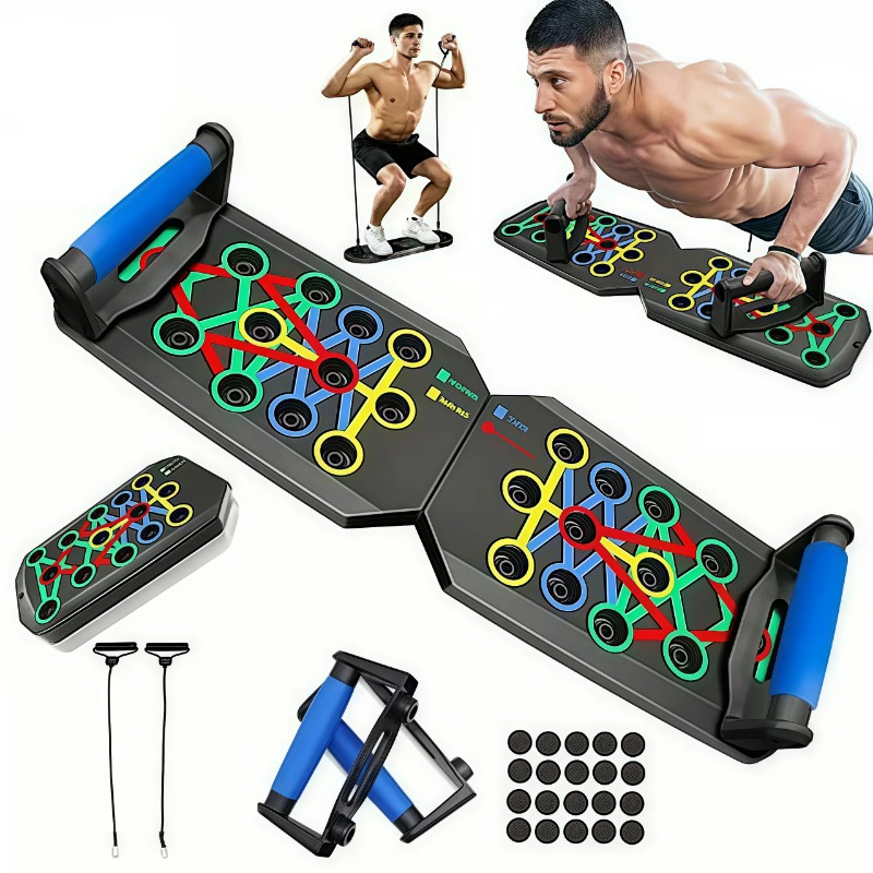 Sports Equipment Nearby - Tavola pieghevole per flessioni con bande