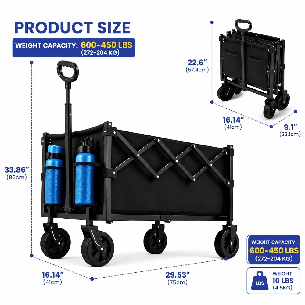 Carrello da Giardino Pieghevol - Sports Equipment Wagon recensione e prezzo